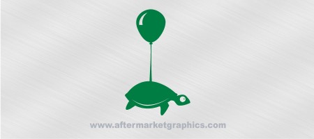 Turtle Floating Balloon Decal