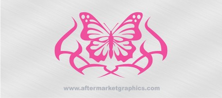 Tribal Butterfly Decal