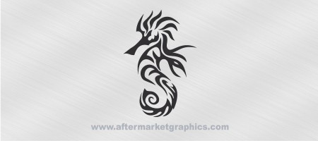 Tribal Seahorse Decal