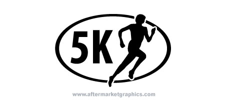 5K Euro Running Decal