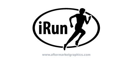 iRun Euro Runner Decal