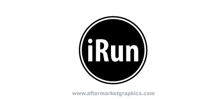 iRun Circle Decal