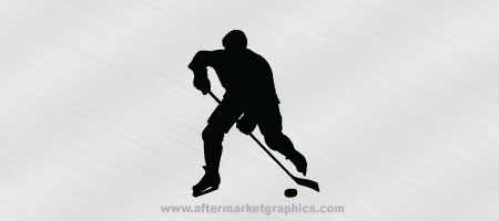 Hockey Player Decal 01