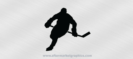 Hockey Player Decal 02