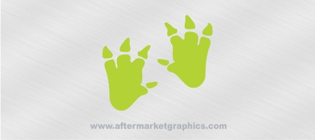 Dinosaur Footprints Decal 03