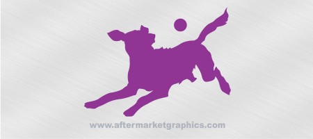 Golden Retriever with Ball Decal