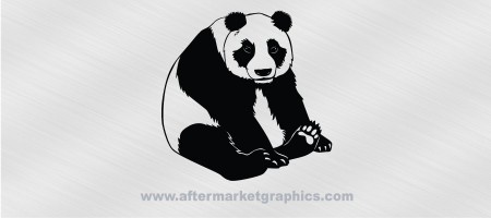 Panda Sitting Decal