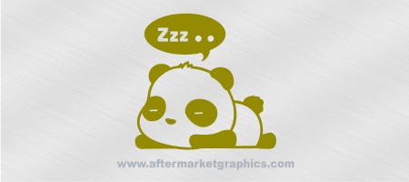 Panda Sleeping Decal