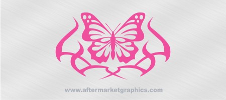 Tribal Butterfly Decal