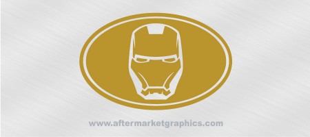 Iron Man Helmet Euro Style Decal