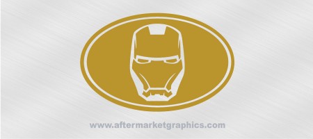 Iron Man Helmet Euro Style Decal