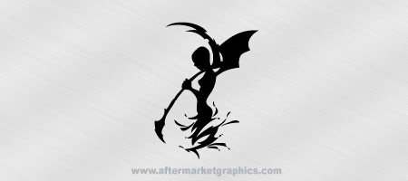 Female Demon Decal