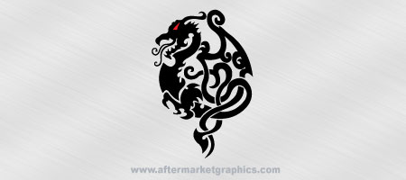 Tribal Dragon Decal 17