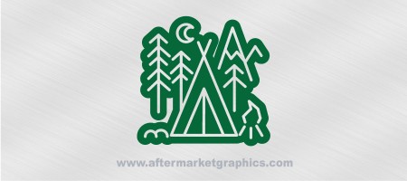 Camping Campsite Lines 01 Decal