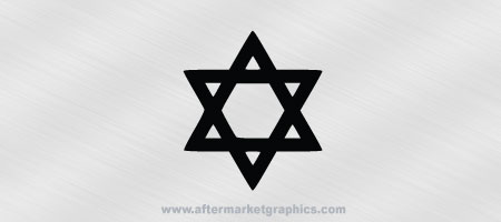 Jewish Star of David Decal