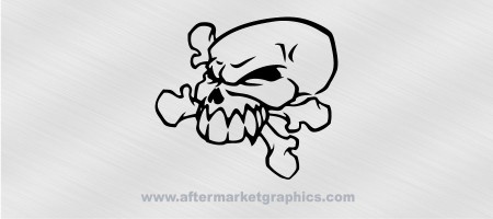 Skull and Crossbones Large Decal