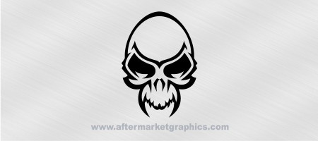 Skull with Fangs Decal